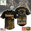 Pittsburgh Steelers NFL Breast Cancer Hope Over Fear Baseball Jersey, NFL Game Day Jersey Pittsburgh Steelers Nfl Breast Cancer Hope Over Fear Baseball Jersey