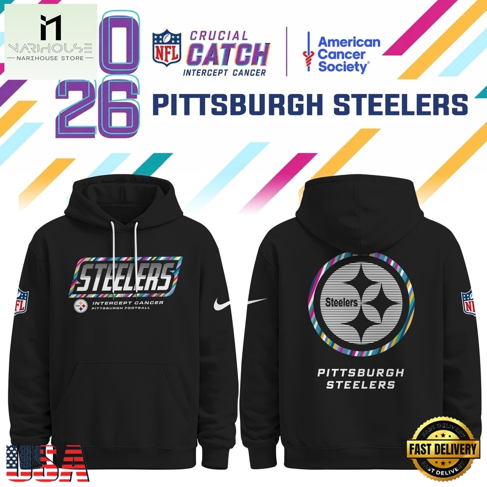 Pittsburgh Steelers NFL Crucial Catch 2026 Limited Edition Black Hoodie Shirt, NFL Sporty Shirt Pittsburgh Steelers NFL Crucial Catch 2026 Limited Edition Black Hoodie Shirt, NFL Sporty Shirt