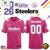 Pittsburgh Steelers NFL Crucial Catch 2026 Pink Limited Edition Football Jersey, Trending Football Shirt Pittsburgh Steelers Nfl Crucial Catch 2026 Pink Limited Edition Football Jersey
