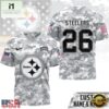 Pittsburgh Steelers NFL Salute to Service Custom Name & Number Camo 3D Shirt, NFL Sporty Shirt Pittsburgh Steelers Nfl Salute TO Service Custom Name Number Camo 3D Shirt