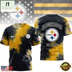 Pittsburgh Steelers NFL Sunday Legends Tie Dye 3D Shirt, NFL Sporty Shirt Pittsburgh Steelers Nfl Sunday Legends Tie Dye 3D Shirt
