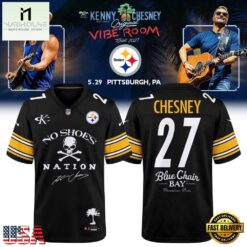 Pittsburgh Steelers x Kenny Chesney The Original Vibe Room Tour 2027 Football Jersey, Trending Football Shirt Pittsburgh Steelers X Kenny Chesney The Original Vibe Room Tour 2027 Football Jersey
