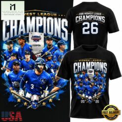 Quad Cities River Bandits 2026 Midwest League Black T Shirt, Hot 3D Shirt Trend Quad Cities River Bandits 2026 Midwest League Black T Shirt