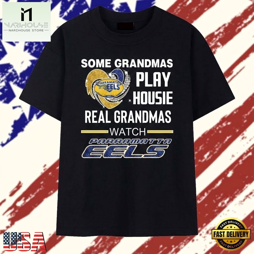 Real Grandmas Watch Parramatta Eels Rugby League Fans Graphic T Shirt, Stylish 2D Graphic Shirt Real Grandmas Watch Parramatta Eels Rugby League Fans Graphic T Shirt, Stylish 2D Graphic Shirt