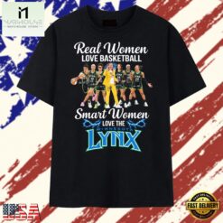 Real Women Love Basketball Smart Women Love Minnesota Lynx T Shirt, Stylish 2D Graphic Shirt Real Women Love Basketball Smart Women Love Minnesota Lynx T Shirt