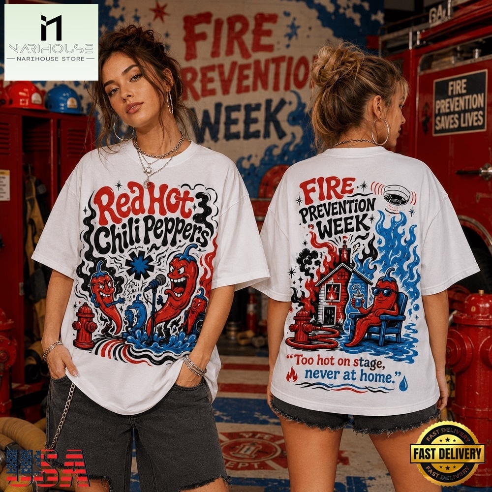 Red Hot Chili Peppers Fire Prevention Week 3D Shirt, Popular 3D Music Tee Red Hot Chili Peppers Fire Prevention Week 3D Shirt, Popular 3D Music Tee