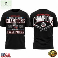 Rocket City Trash Pandas Southern League North Division Championship 2026 T Shirt, Hot 3D Shirt Trend Rocket City Trash Pandas Southern League North Division Championship 2026 T Shirt