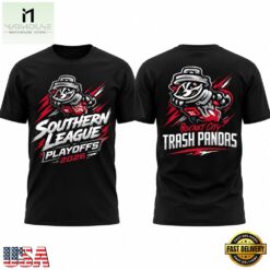 Rocket City Trash Pandas Southern League Playoffs 2026 T Shirt, Hot 3D Shirt Trend Rocket City Trash Pandas Southern League Playoffs 2026 T Shirt