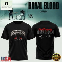 Royal Blood UK Tour Dead Company 2026 Special New Black T Shirt, Popular 3D Music Tee Royal Blood UK Tour Dead Company 2026 Special New Black T Shirt