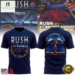 Rush x Cleveland Cavaliers Fifty Something Tour 2026 T Shirt, Popular 3D Music Tee Rush X Cleveland Cavaliers Fifty Something Tour 2026 T Shirt