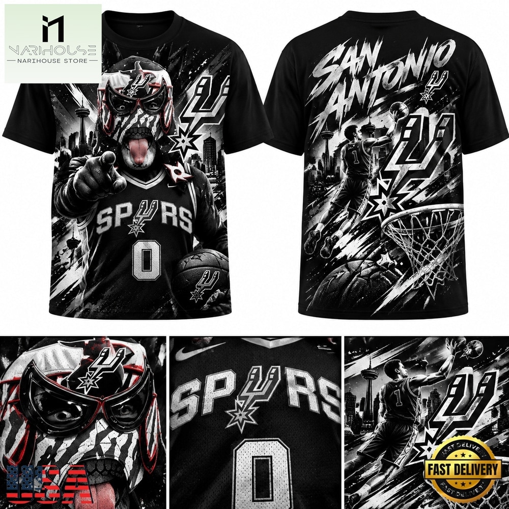San Antonio Spurs x Cero Miedo WWE Superstar Penta T Shirt, Hot 3D Shirt Trend San Antonio Spurs x Cero Miedo WWE Superstar Penta T Shirt, Hot 3D Shirt Trend