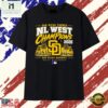 San Diego Padres 2026 NL West Champions Built Different T Shirt, Stylish 2D Graphic Shirt San Diego Padres 2026 NL West Champions Built Different T Shirt