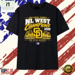 San Diego Padres 2026 NL West Champions Built Different T Shirt, Stylish 2D Graphic Shirt San Diego Padres 2026 NL West Champions Built Different T Shirt