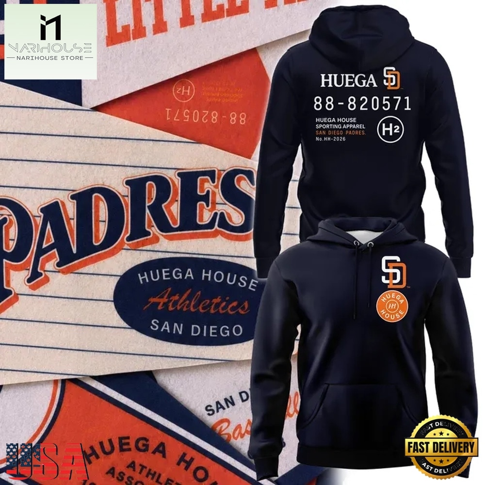 San Diego Padres x Huega House Black Hoodie, Popular 3D Music Tee San Diego Padres x Huega House Black Hoodie, Popular 3D Music Tee