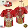 San Francisco 49ers NFL Blessed Beyond The Score Baseball Jersey, NFL Game Day Jersey San Francisco 49ers Nfl Blessed Beyond The Score Baseball Jersey