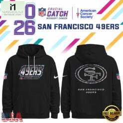 San Francisco 49ers NFL Crucial Catch 2026 Limited Edition Black Hoodie Shirt, NFL Sporty Shirt San Francisco 49ers Nfl Crucial Catch 2026 Limited Edition Black Hoodie Shirt
