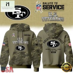 San Francisco 49ers NFL US Veterans Salute To Service 2026 Hoodie Shirt, NFL Sporty Shirt San Francisco 49ers Nfl US Veterans Salute TO Service 2026 Hoodie Shirt