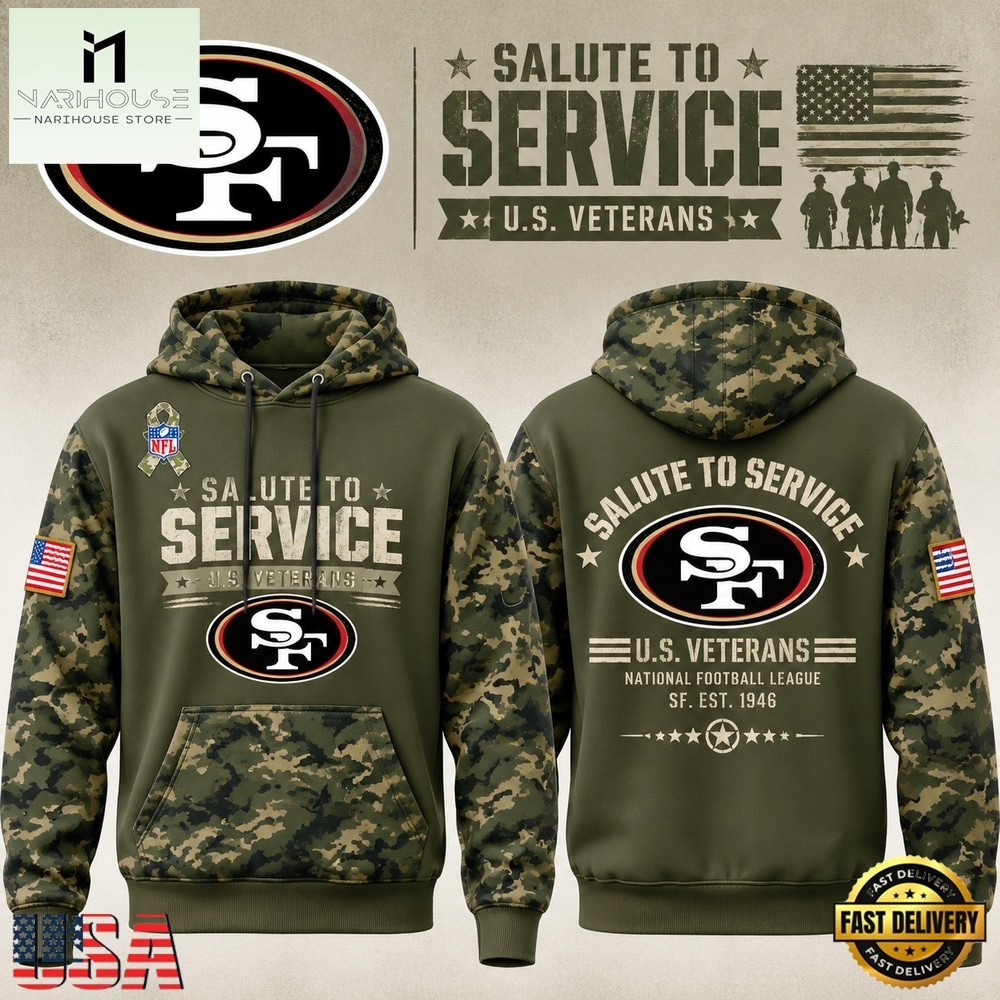 San Francisco 49ers x Salute To Service 2026 Limited Edition Hoodie, Hot 3D Shirt Trend San Francisco 49ers x Salute To Service 2026 Limited Edition Hoodie, Hot 3D Shirt Trend