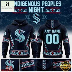 Seattle Kraken Indigenous Peoples Night 2026 Limited Edition Hoodie, Hot 3D Shirt Trend Seattle Kraken Indigenous Peoples Night 2026 Limited Edition Hoodie