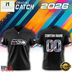 Seattle Seahawks NFL 2026 Crucial Catch Limited Edition Black Football Jersey, Trending Football Shirt Seattle Seahawks Nfl 2026 Crucial Catch Limited Edition Black Football Jersey