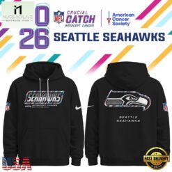 Seattle Seahawks NFL Crucial Catch 2026 Limited Edition Black Hoodie Shirt, NFL Sporty Shirt Seattle Seahawks Nfl Crucial Catch 2026 Limited Edition Black Hoodie Shirt