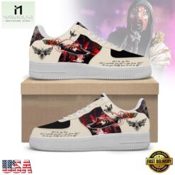 Sleep Token Album Artwork Cream & Red Graphic Air Force 1 Shoes, Music Artist AF1 Shoes Sleep Token Album Artwork Cream Red Graphic Air Force 1 Shoes
