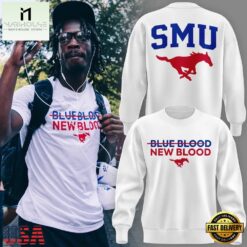 SMU football BLUE BLOOD NEW BLOOD 2026 Sweatshirt, Hot 3D Shirt Trend Smu Football Blue Blood New Blood 2026 Sweatshirt