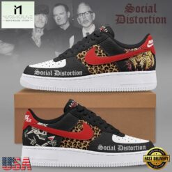 Social Distortion Punk Rock Custom Air Force 1 Shoes, Music Artist AF1 Shoes Social Distortion Punk Rock Custom Air Force 1 Shoes