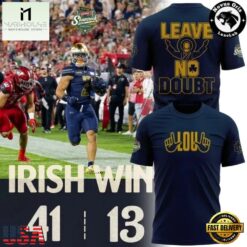 Special For Lou Notre Dame Fighting Irish Football Navy T Shirt, Hot 3D Shirt Trend Special For Lou Notre Dame Fighting Irish Football Navy T Shirt