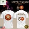 Stevie Wonder Songs in the Key of Life Performances 50th Anniversary White T Shirt, Popular 3D Music Tee Stevie Wonder Songs IN The Key OF Life Performances 50th Anniversary White T Shirt