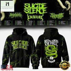 Suicide Silence Reminders of Hell Tour 2026 Limited Edition Hoodie, Popular 3D Music Tee Suicide Silence Reminders OF Hell Tour 2026 Limited Edition Hoodie