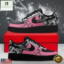 Suicideboys Hip Hop Custom Air Force 1 Shoes, G59 Pink & Black Graphic Sneakers, Music Artist AF1 Shoes Suicideboys Hip Hop Custom Air Force 1 Shoes G59 Pink Black Graphic Sneakers