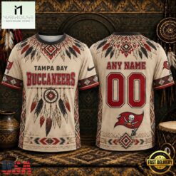 Tampa Bay Buccaneers 2026 NFL Native American Heritage 3D Shirt, NFL Sporty Shirt Tampa Bay Buccaneers 2026 Nfl Native American Heritage 3D Shirt