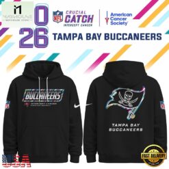 Tampa Bay Buccaneers NFL Crucial Catch 2026 Limited Edition Black Hoodie Shirt, NFL Sporty Shirt Tampa Bay Buccaneers Nfl Crucial Catch 2026 Limited Edition Black Hoodie Shirt