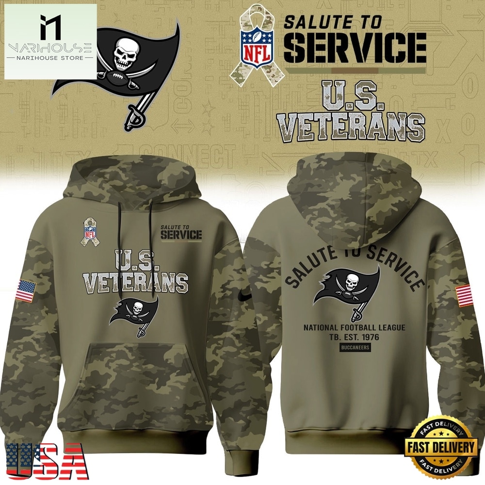 Tampa Bay Buccaneers NFL US Veterans Salute To Service 2026 Hoodie Shirt, NFL Sporty Shirt Tampa Bay Buccaneers NFL US Veterans Salute To Service 2026 Hoodie Shirt, NFL Sporty Shirt