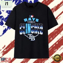 Tampa Bay Rays 2024 Postseason Clinched Vintage T Shirt, Stylish 2D Graphic Shirt Tampa Bay Rays 2024 Postseason Clinched Vintage T Shirt