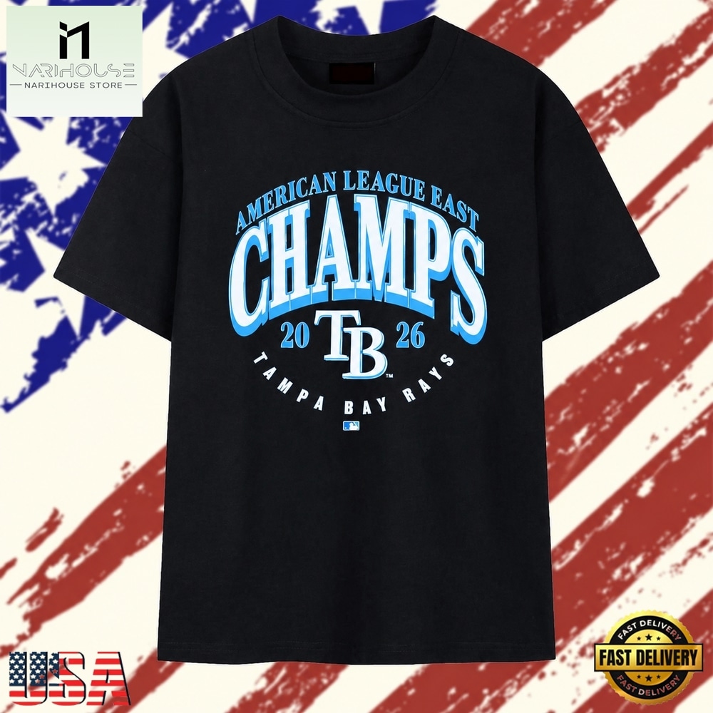 Tampa Bay Rays 2026 American League East Champs T Shirt, Stylish 2D Graphic Shirt Tampa Bay Rays 2026 American League East Champs T Shirt, Stylish 2D Graphic Shirt