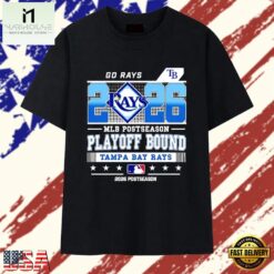 Tampa Bay Rays 2026 MLB Postseason Playoff Bound T Shirt, Stylish 2D Graphic Shirt Tampa Bay Rays 2026 Mlb Postseason Playoff Bound T Shirt