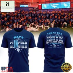 Tampa Bay Rays Navy 2026 Postseason T Shirt, Hot 3D Shirt Trend Tampa Bay Rays Navy 2026 Postseason T Shirt