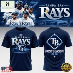 Tampa Bay Rays Postseason Clinched 2026 Graphic T Shirt, Hot 3D Shirt Trend Tampa Bay Rays Postseason Clinched 2026 Graphic T Shirt