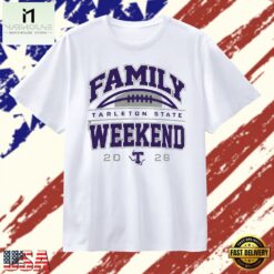 Tarleton State Family Weekend 2026 Texans T Shirt, Stylish 2D Graphic Shirt Tarleton State Family Weekend 2026 Texans T Shirt