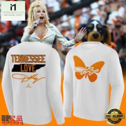 Tennessee Football Dolly Parton Signed White Sweatshirt, Popular 3D Music Tee Tennessee Football Dolly Parton Signed White Sweatshirt