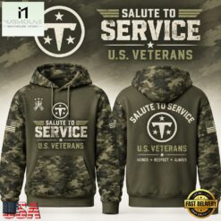 Tennessee Titans x Salute To Service 2026 Limited Edition Hoodie, Hot 3D Shirt Trend Tennessee Titans X Salute TO Service 2026 Limited Edition Hoodie