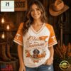 Tennessee Volunteers NCAA Bow and Floral Team Spirit V Neck T Shirt, NCAA College V Neck Tee Tennessee Volunteers Ncaa Bow And Floral Team Spirit V Neck T Shirt