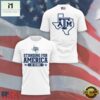 Texas A&M Aggies 20 Years Standing For America White T Shirt, Hot 3D Shirt Trend Texas A M Aggies 20 Years Standing For America White T Shirt