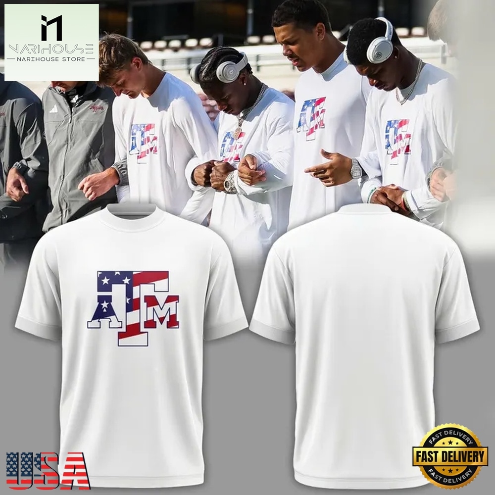 Texas A&M Aggies Football 2026 Salute to Service White T Shirt, Hot 3D Shirt Trend Texas A&M Aggies Football 2026 Salute to Service White T Shirt, Hot 3D Shirt Trend