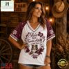 Texas A&M Aggies NCAA Bow and Floral Team Spirit V Neck T Shirt, NCAA College V Neck Tee Texas A M Aggies Ncaa Bow And Floral Team Spirit V Neck T Shirt