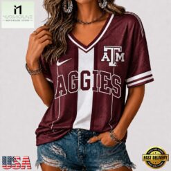 Texas A&M Aggies NCAA Rivalry Game Spirit V neck T Shirt, NCAA College V Neck Tee Texas A M Aggies Ncaa Rivalry Game Spirit V Neck T Shirt