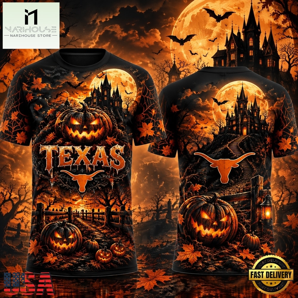 Texas Longhorns Halloween Day 2026 Special New T Shirt, Hot 3D Shirt Trend Texas Longhorns Halloween Day 2026 Special New T Shirt, Hot 3D Shirt Trend