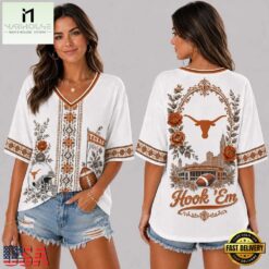 Texas Longhorns NCAA Collegiate Pride Collection V Neck T Shirt, NCAA College V Neck Tee Texas Longhorns Ncaa Collegiate Pride Collection V Neck T Shirt